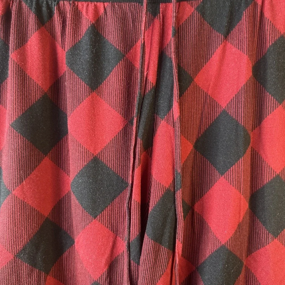Maurice's Sleep Red And Black Checkered Cozy Pajama Pants XL Fast Shipping - Picture 2 of 6